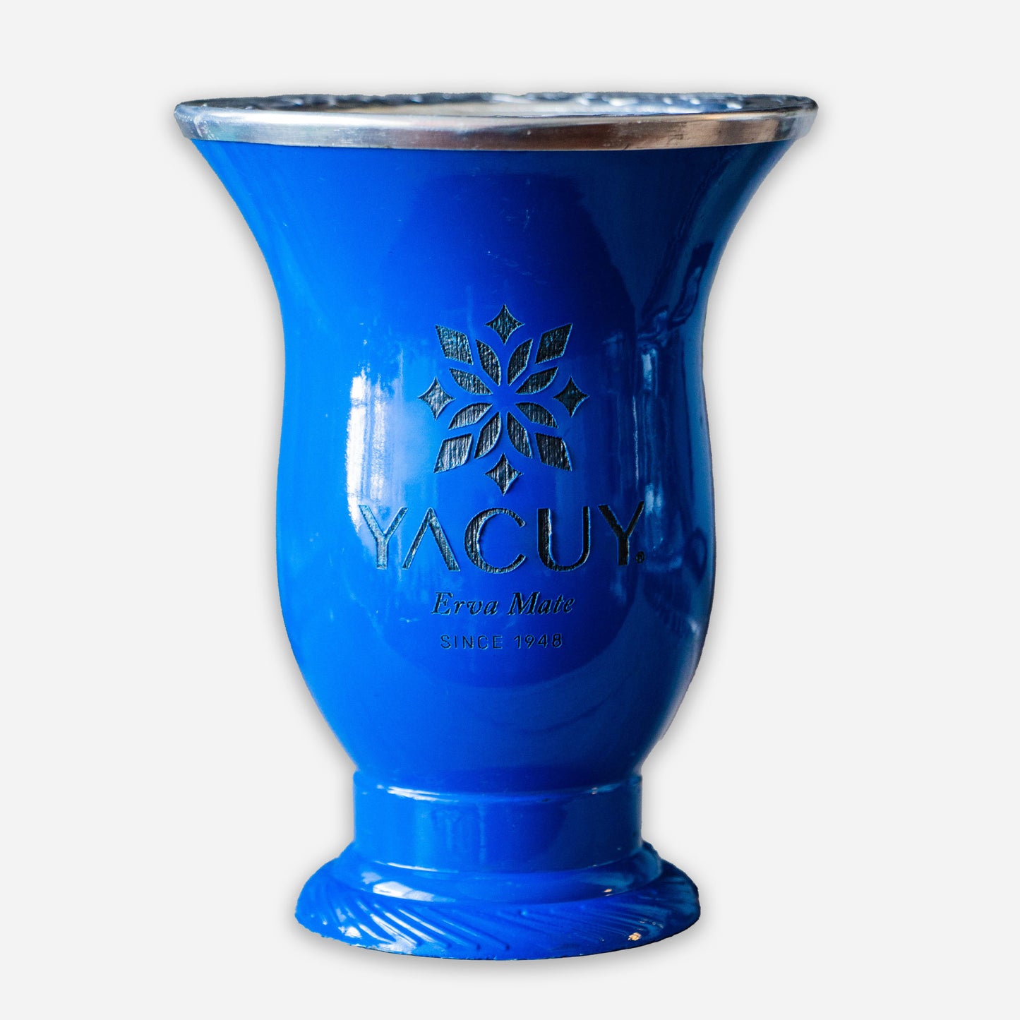 Yacuy Brazilian Yerba Mate Cup (Cobalt) with Stainless Steel Bombilla + Brush