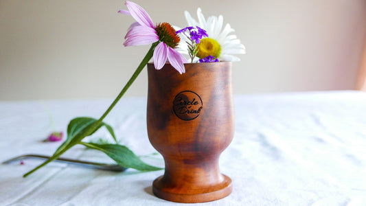 wooden yerba mate gourd - by Circle of Drink