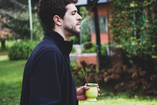 Argentinian drinking yerba mate in Tandil, Argentina