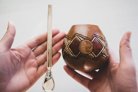 Yerba Mate Gourd in Hand