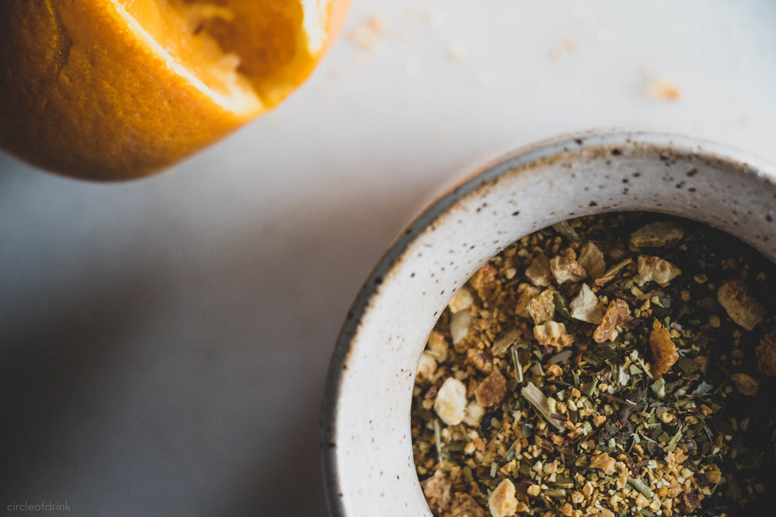 Yerba mate with orange - by circleofdrink