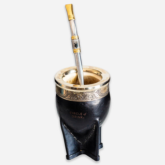 Lumina Select Brazilian Yerba Mate Cup Kit - Solana 24K Gold Bombilla
