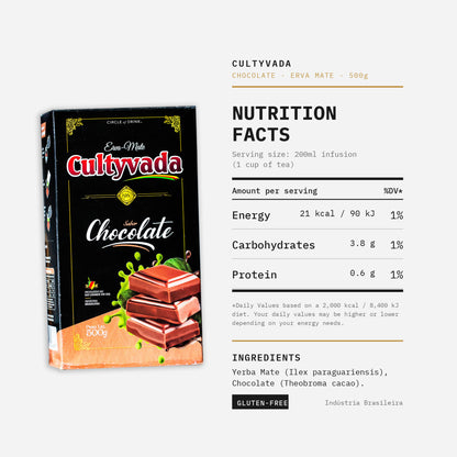 Cultyvada Chocolate Erva Mate Tea 500g