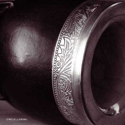 Larrea Cup Brazilian Leather Wrapped Calabash Yerba Mate Cuia