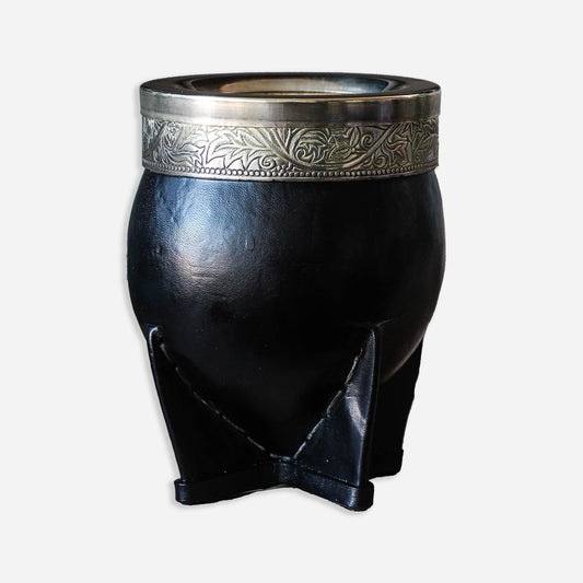 Larrea Cup Brazilian Leather Wrapped Calabash Yerba Mate Cuia