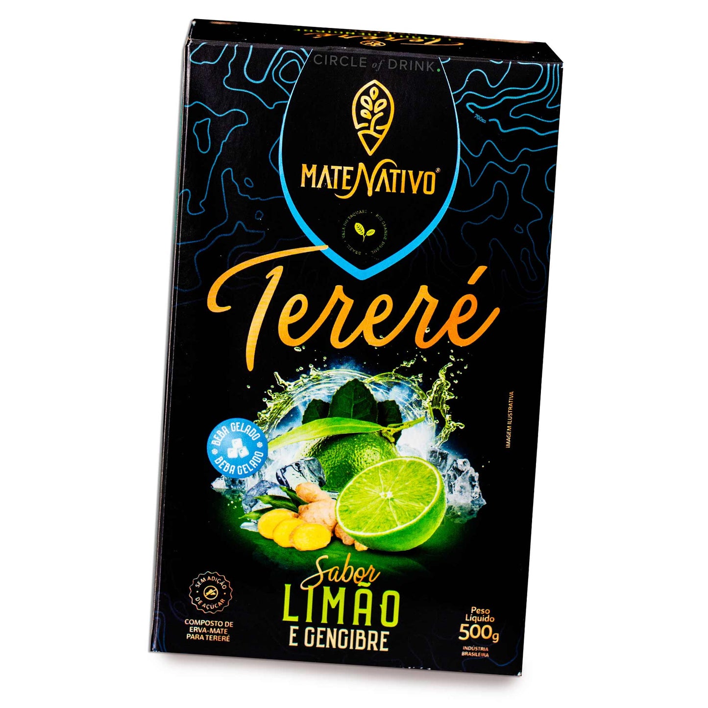 Mate Nativo Lemon Ginger Terere Brazilian Yerba Mate Tea - 500g