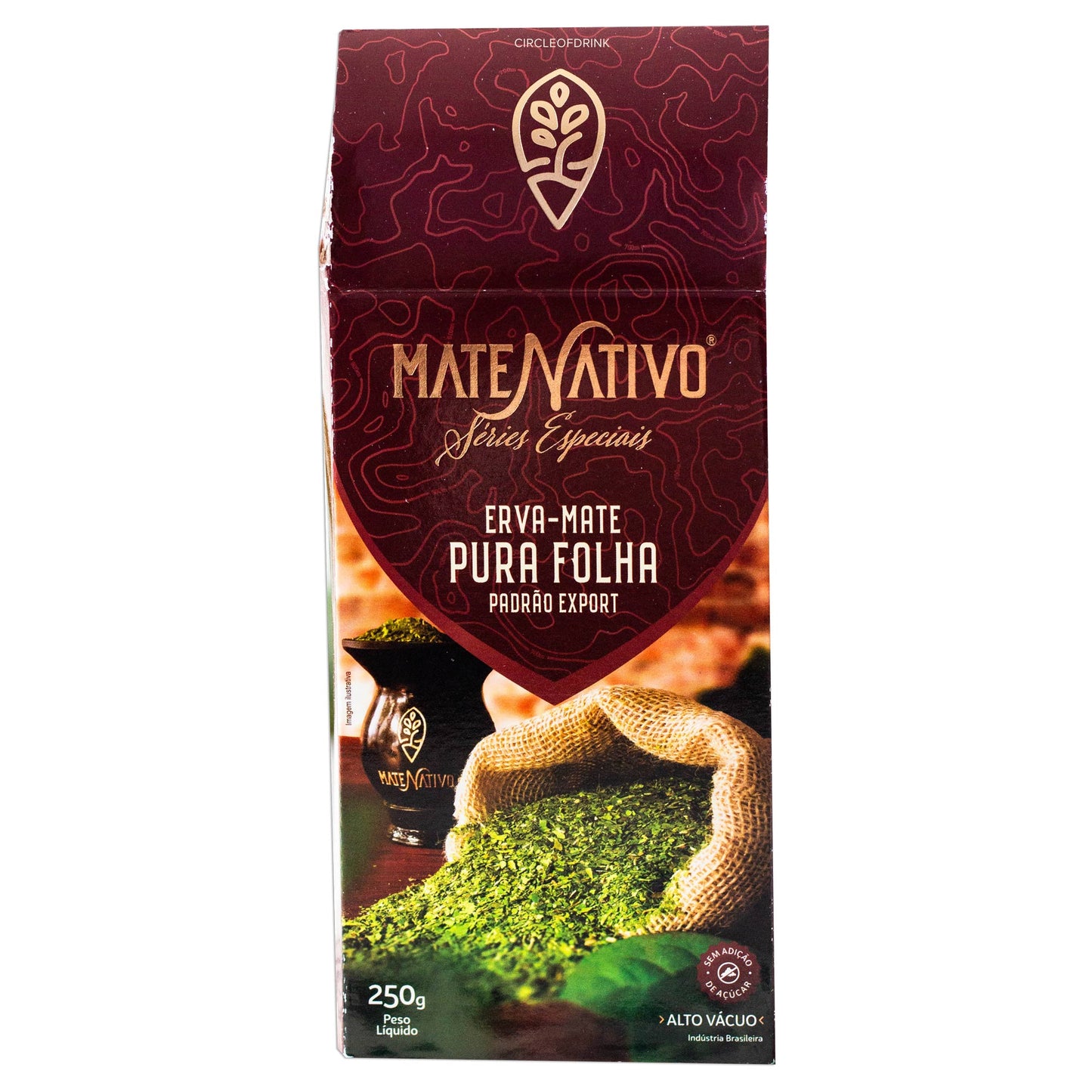 Mate Nativo Pure Leaf Brazilian Yerba Mate 250g vacuum sealed