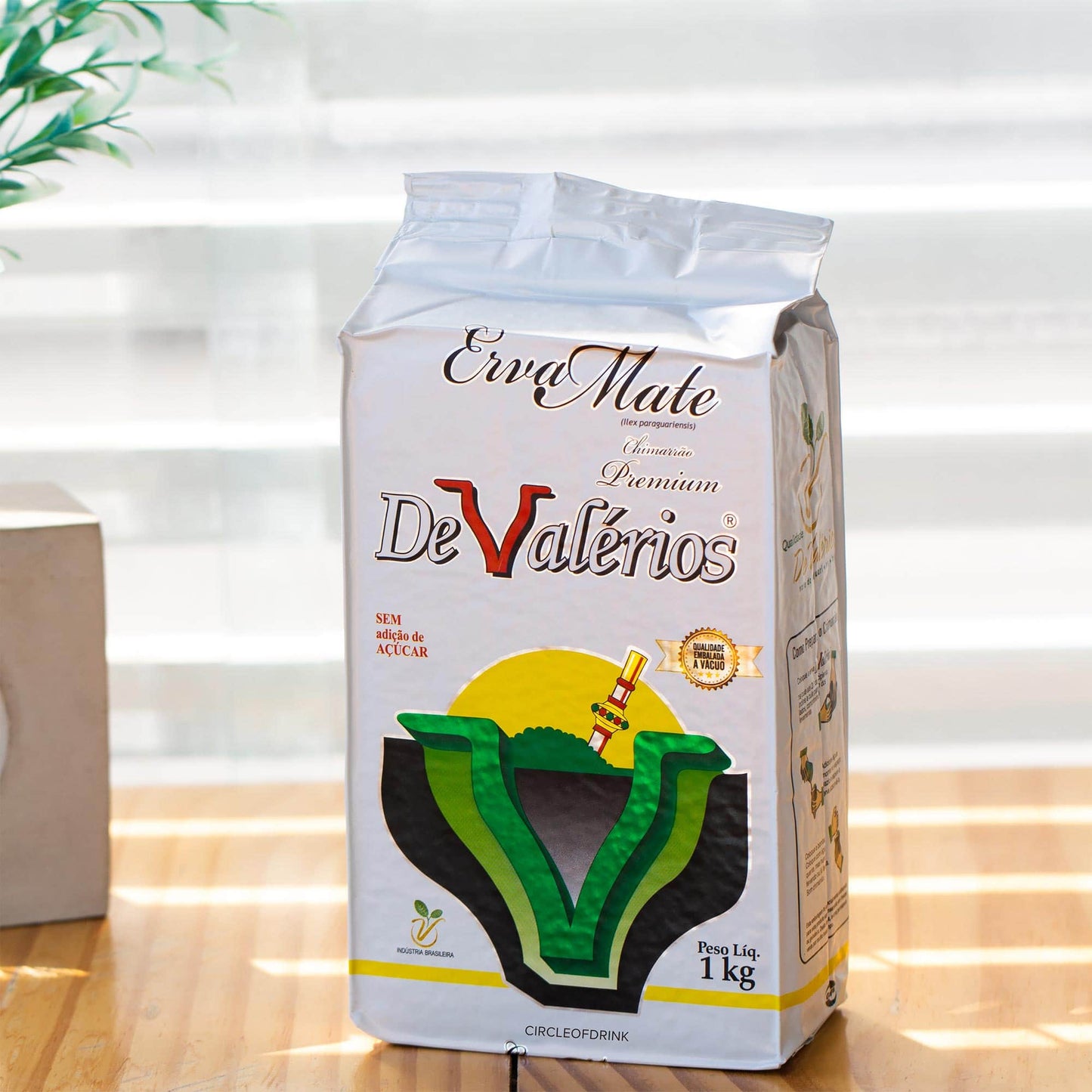 De Valerios Erva Mate Tea - 1kg Vacuum Sealed