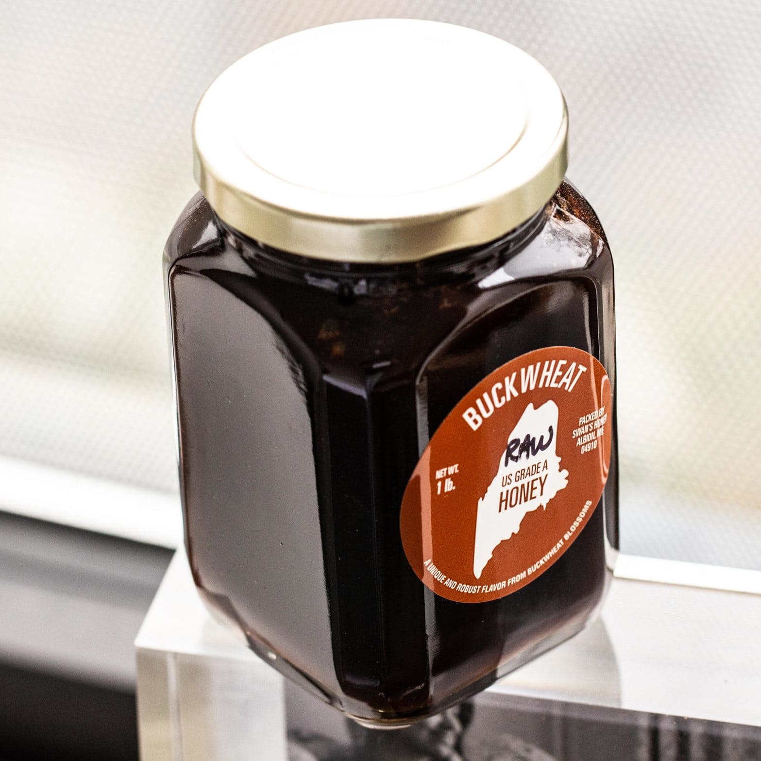 Raw Buckwheat Honey - 16oz glass jar