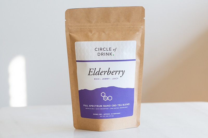 Elderberry CBD Tea - 4oz - 350mg - Rich, Jammy Juicy