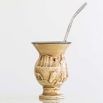 Gaucho Story Ceramic Cup Brazilian Cuia