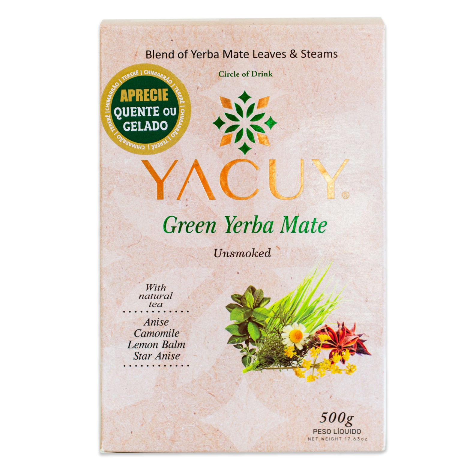 Yacuy Lemon Chai Unsmoked Yerba Mate Tea – 500g
