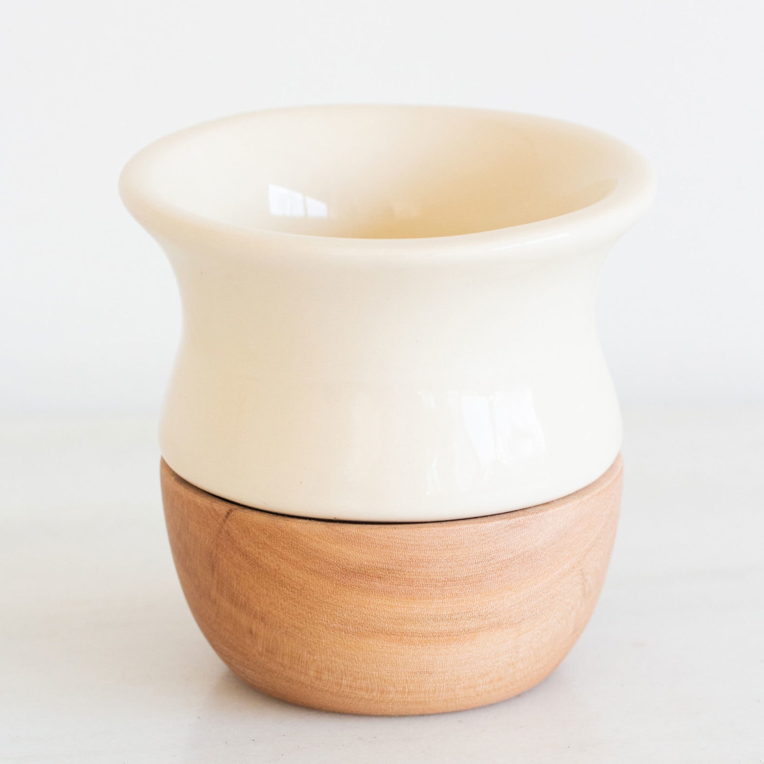 Marfim Capital Cup Original - Wooden Ceramic Yerba Mate Cup