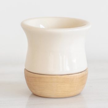 Marfim Capital Cup Copita - Wooden Ceramic Yerba Mate Cup