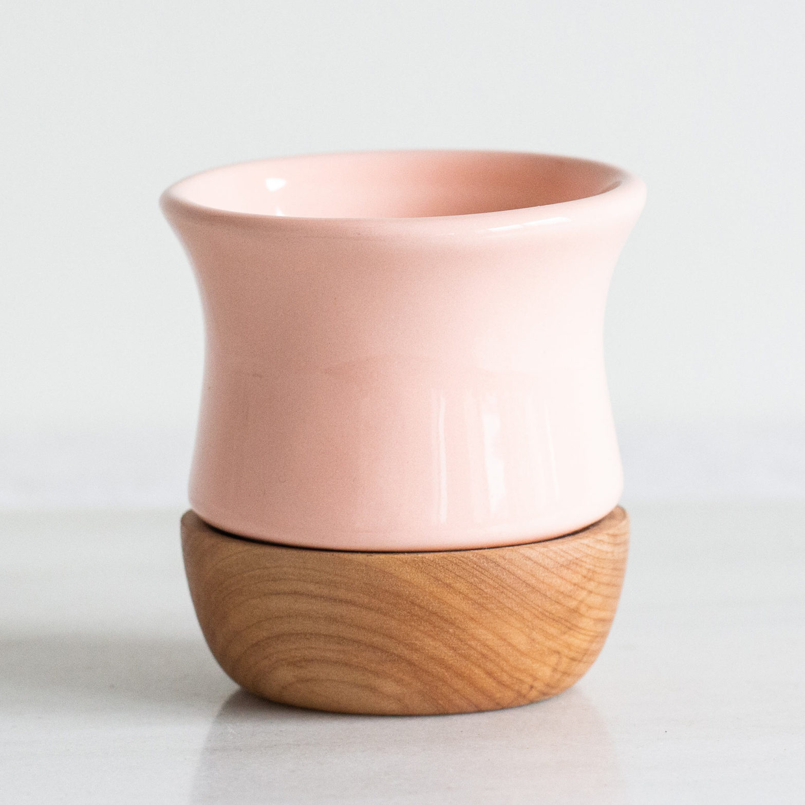 Maria Capital Cup Copita – Wooden Ceramic Yerba Mate Cup