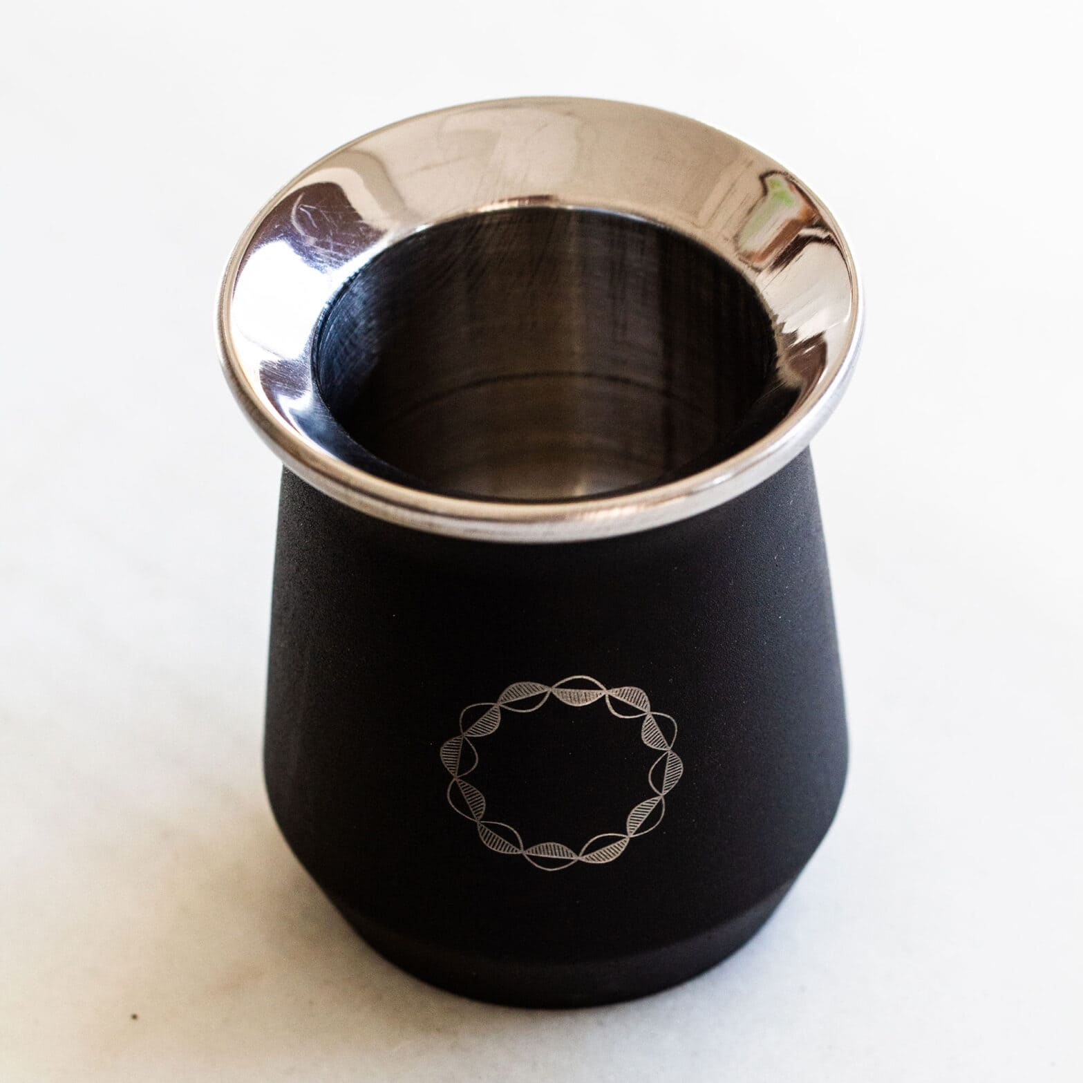 Night Infinity Cup - 22g, 6oz Capacity - Double Walled Stainless Steel Mate Cup - Matte Black Colorway