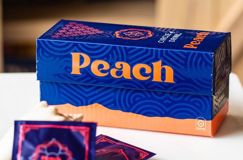 Certified Organic Peach Yerba Mate Teabags - 30 Matebags