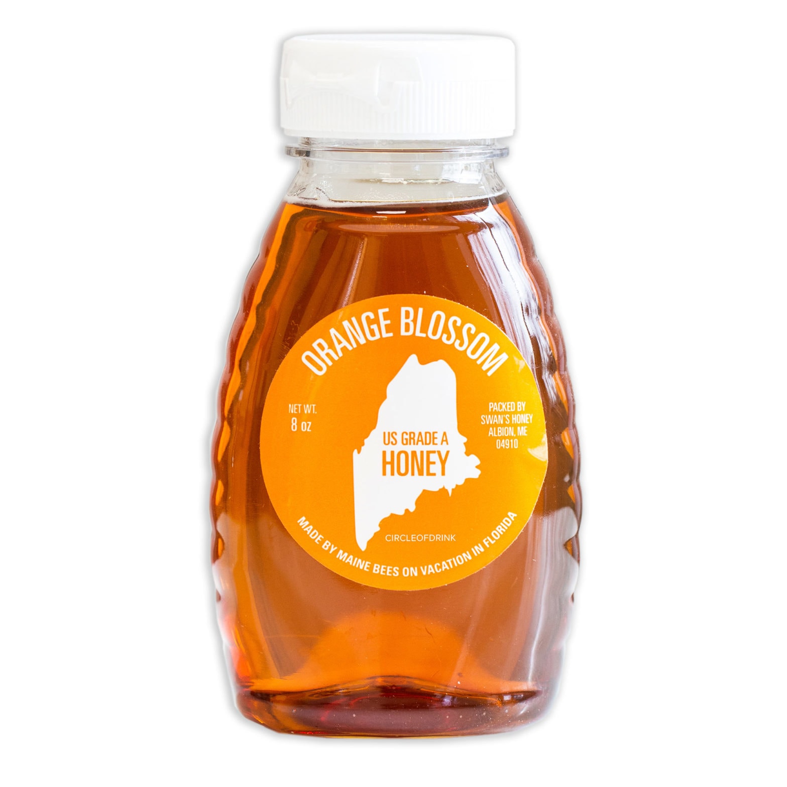 Orange Blossom Grade A Honey – 8oz Squeeze Bottle