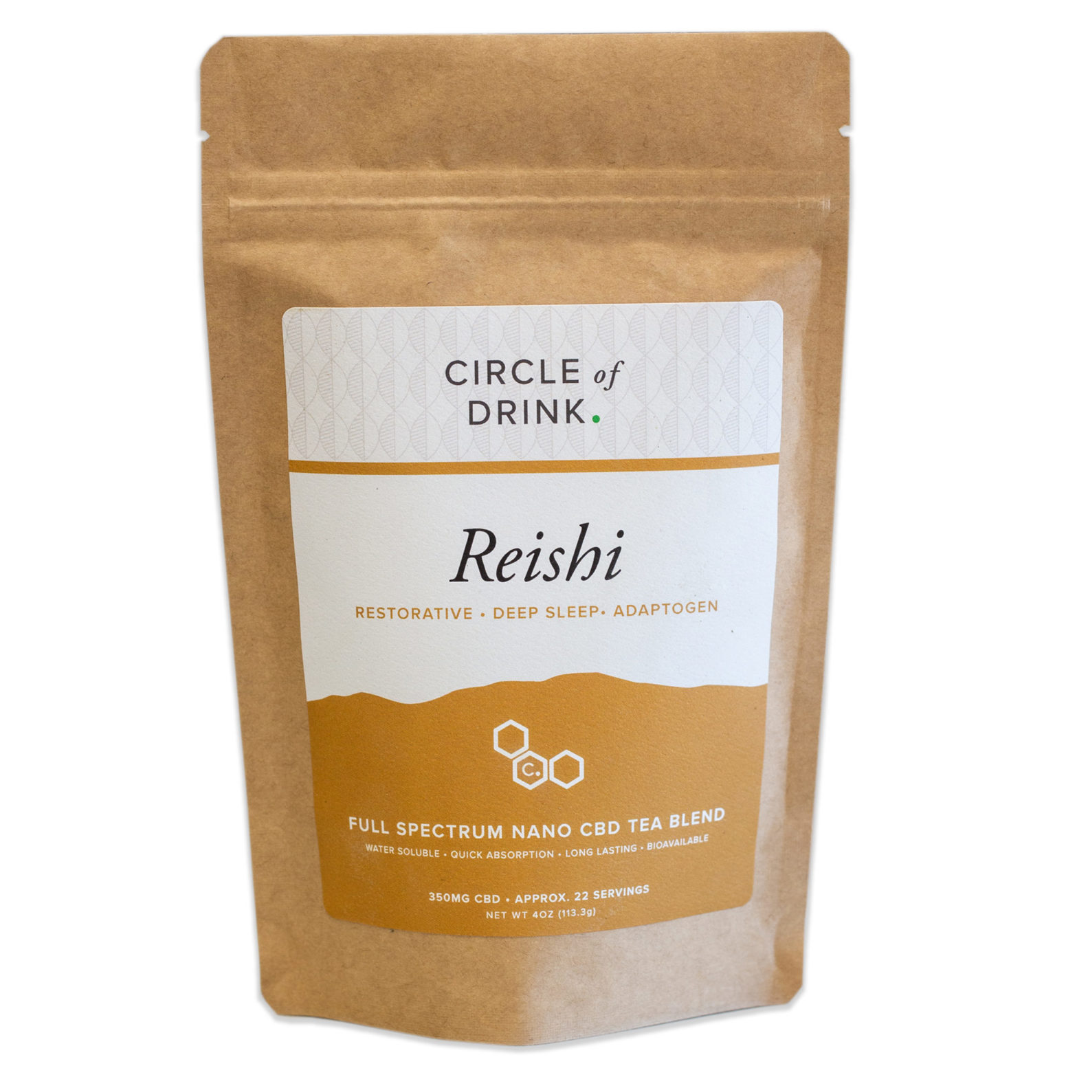 Reishi CBD Tea - 4oz - 350mg - Deep Sleep, Relaxation, Adaptogen
