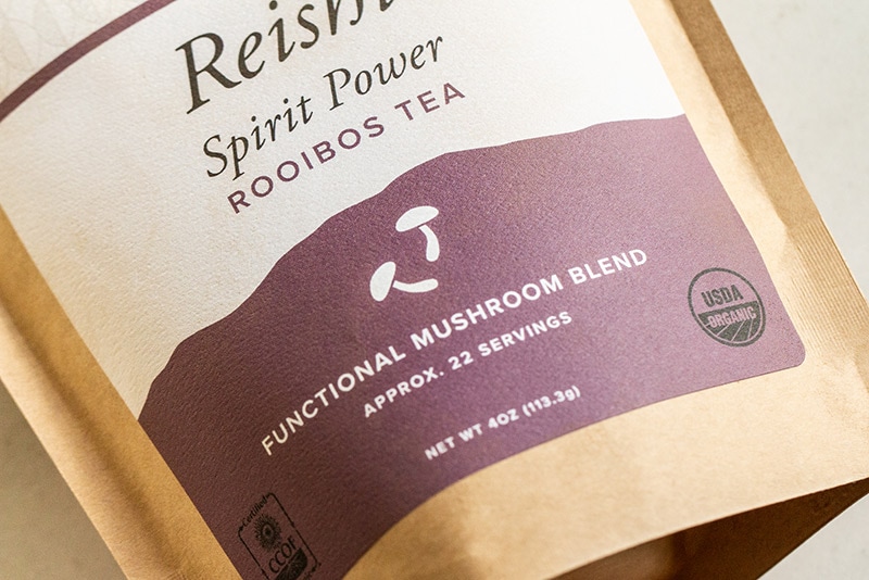 Reishi Mushroom Spirit Power Rooibos Tea - 4oz - Functional Mushroom Blend