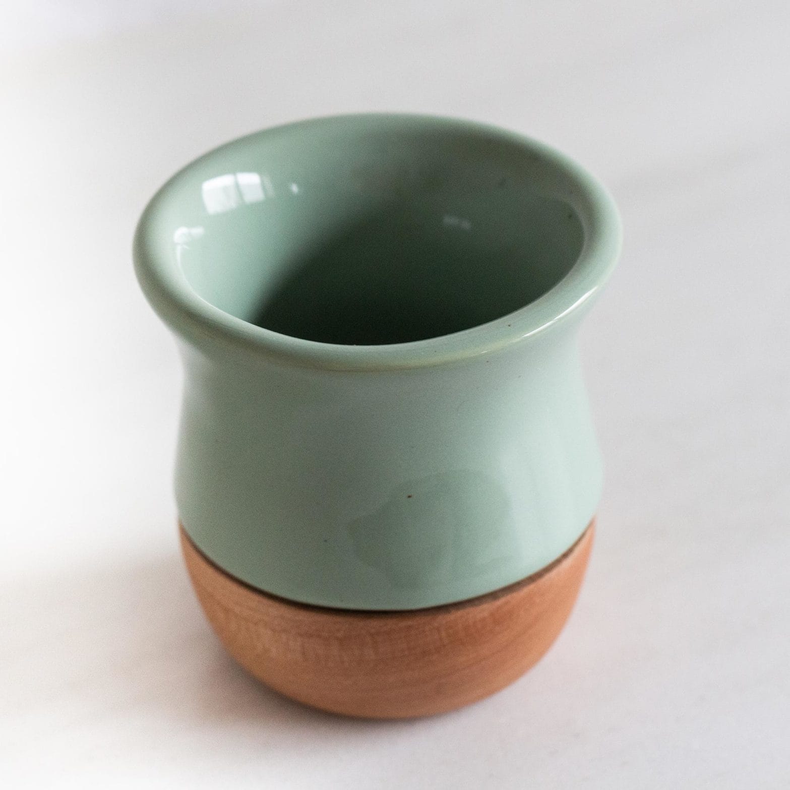 Sage Capital Cup Copita – Wooden Ceramic Yerba Mate Cup