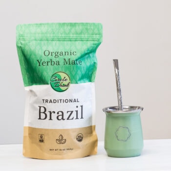Infinity Viridian Yerba Mate Kit with Brazil Traditional Organic Mate and Ryo Bombilla