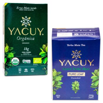 Yacuy Super Extra Organic Brazilian Yerba Mate 1kg, 2.2lbs Vacuum Sealed  Fresh 
