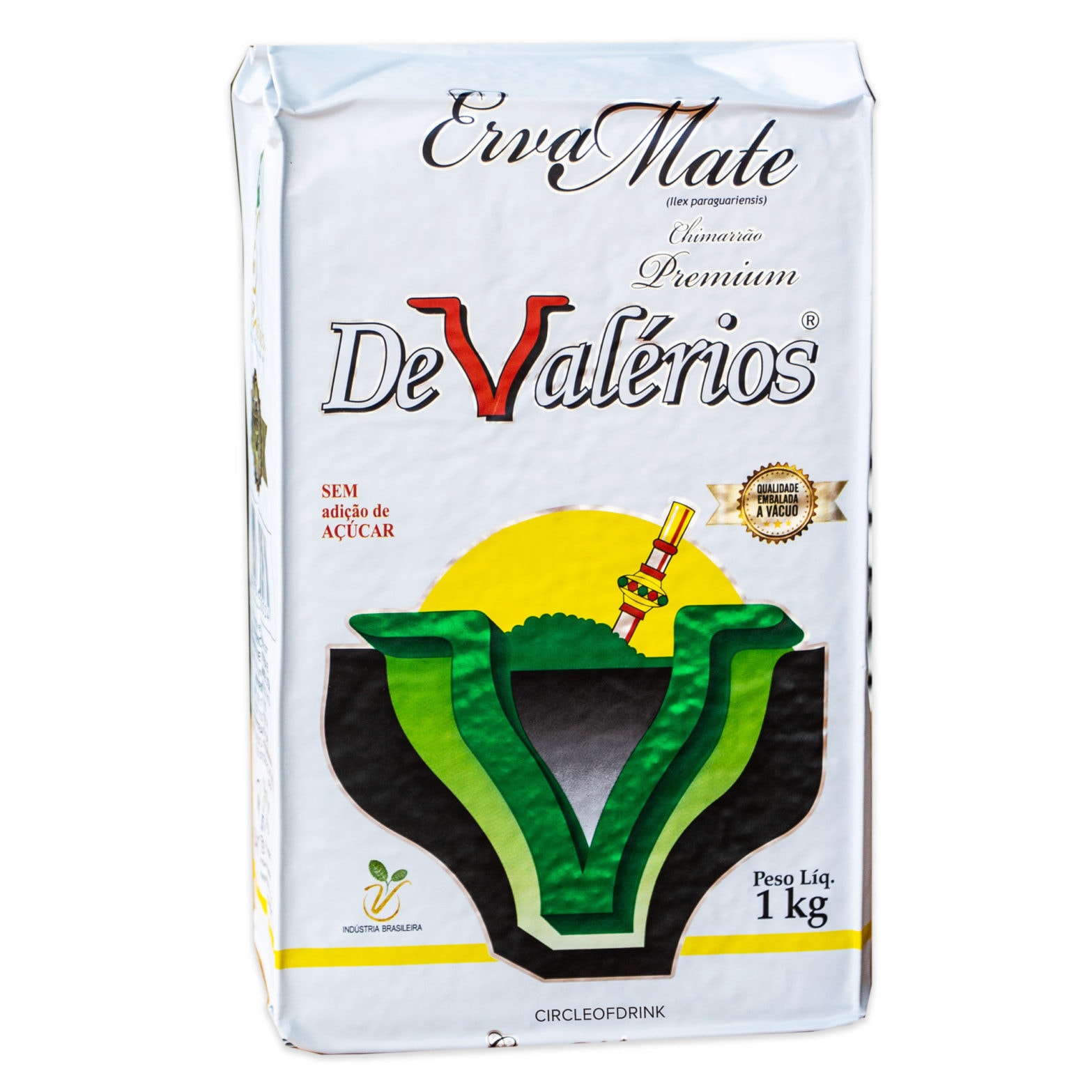 De Valerios Erva Mate Tea - 1kg Vacuum Sealed