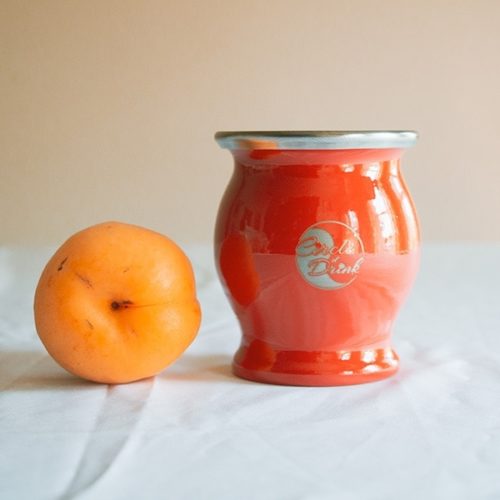 Joy Mate Kit – Burnt Orange Mate Cup with Bombilla and Organic Yerba Mate Tea