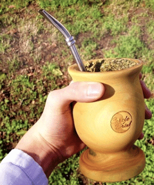 Wooden yerba mate cup