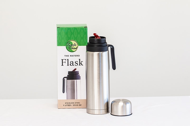 Yerba Mate Thermos. Stainless steel and doubled walled. Hot water all day long.