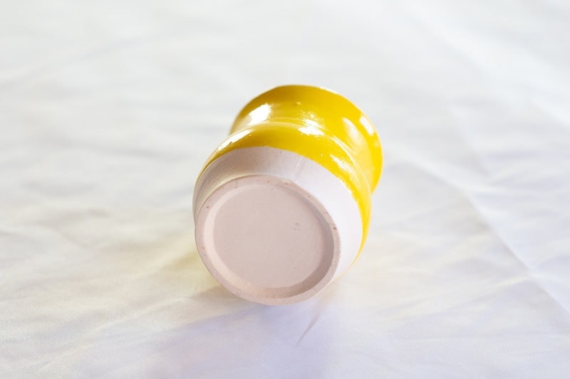 Midas Earth Vessel - Yellow Ceramic Yerba Mate Cup