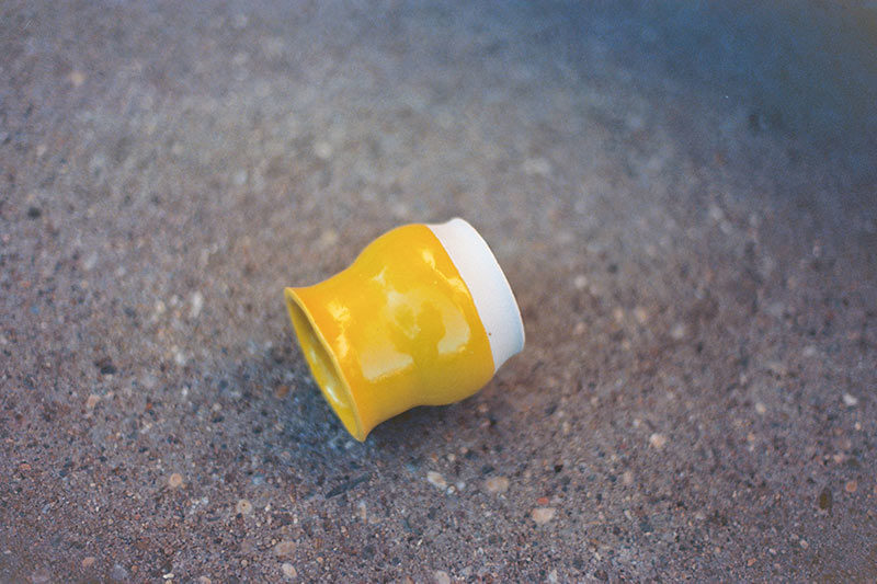 Midas Earth Vessel - Yellow Ceramic Yerba Mate Cup