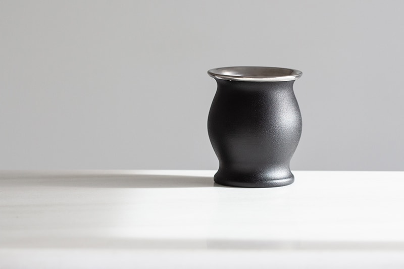Stainless Steel Double Wall Yerba Mate Cup in Matte Black