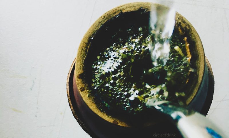 Pouring a gourd of yerba mate - by circleofdrink